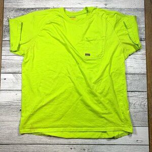Ariat Rebar Neon Lime Green Yellow Casual Workwear T-Shirt